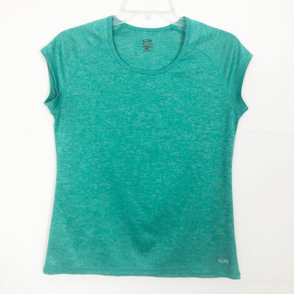 Champion Activewear Green Short Sleeve Top Size Medium - Picture 1 of 11
